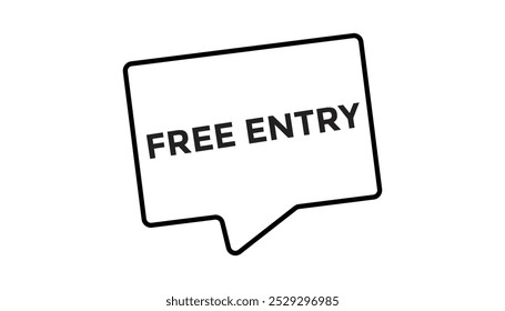 Free entry web banner templates. Vector Illustration 
