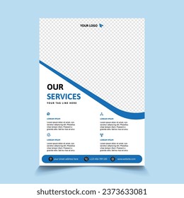 Free EPS creative business flyer or poster design template