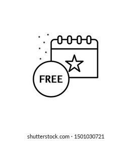 Free event icon. Element of event management icon