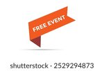 Free event web banner templates. Vector Illustration