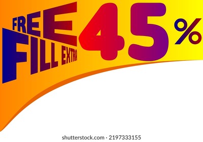 free extra fill label vector for product packaging to increase consumer buying interest
