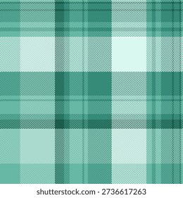 Free fabric vector background, outfit plaid check tartan. Soft textile pattern seamless texture in teal and light colors palette.