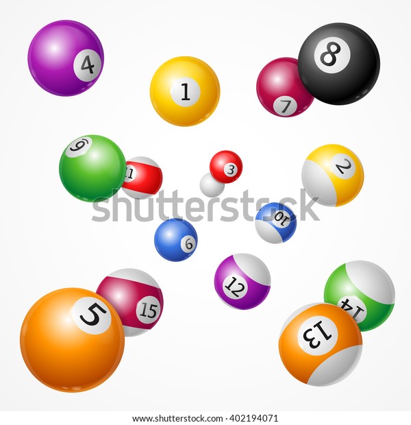 Free Falling Billiard Balls Background On Stock Vector (Royalty Free ...