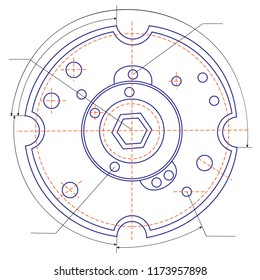 free fantasy drawing of a refrigerating machine.