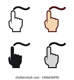 Free Finger Drawing Icon in Different Color and Style