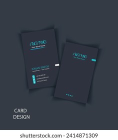 
Free flat vector visiting card design