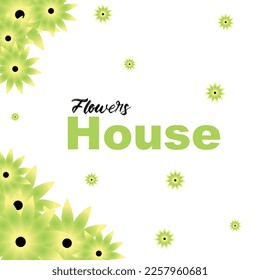 Free flower shop vector social media post template, sale banner