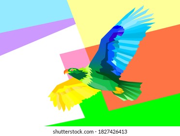 free flying bird vector background image