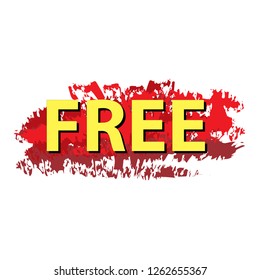 Free fonts icon vector illustrator isolated on white background.