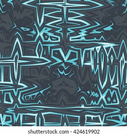 Free form abstract vector seamless pattern