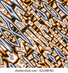 Free form ornaments - abstract vector seamless pattern