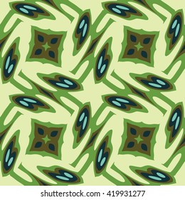 Free form ornaments - vector seamless pattern