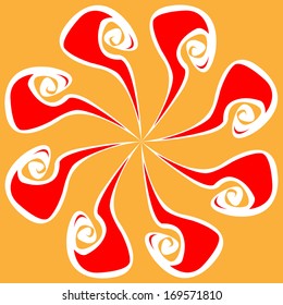 Free form shape swirl vector