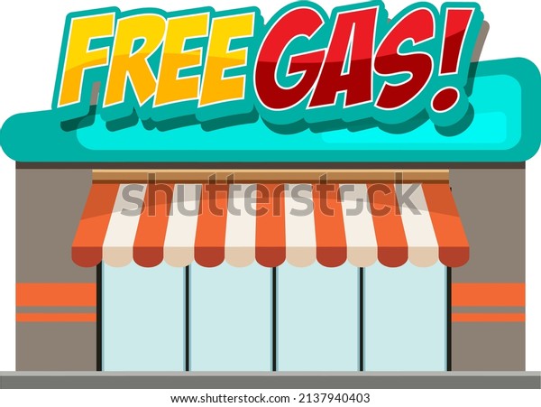 Free gas
cartoon word logo design
illustration