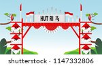 Free Gate Design 4 Special Indonesia Independence Day 73 th Flag red and white