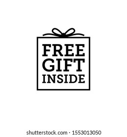 Free gift badge especially to surprise loyal customers.