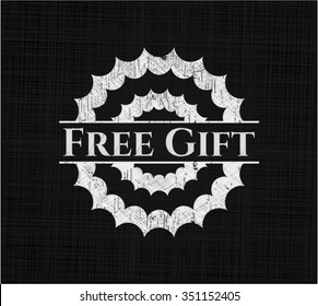 Free Gift chalkboard emblem