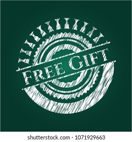  Free Gift with chalkboard texture