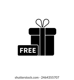 free gift concept line icon. Simple element illustration. free gift concept outline symbol design.