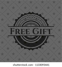 Free Gift dark emblem. Retro
