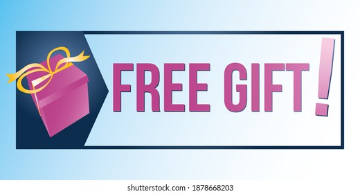 Free gift - decorative advertising tag