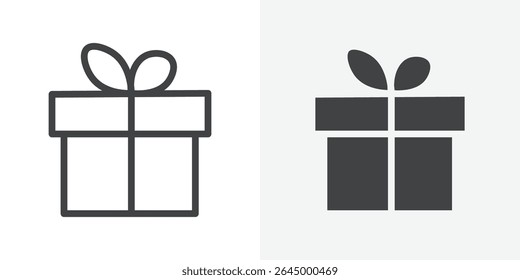 Kostenloses Geschenksymbol Umrissvektorzeichen