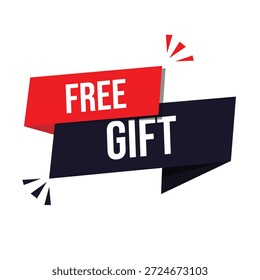 Icono de regalo gratis con fondo blanco