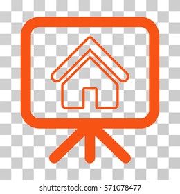 Free Gift Offer icon. Vector illustration style is flat iconic symbol, orange color, transparent background. Designed for web and software interfaces.