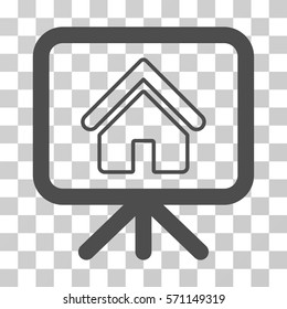Free Gift Offer icon. Vector illustration style is flat iconic symbol, gray color, transparent background. Designed for web and software interfaces.