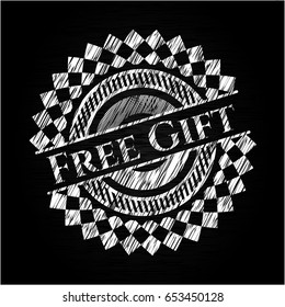 Free Gift on blackboard