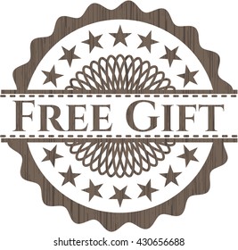 Free Gift realistic wooden emblem