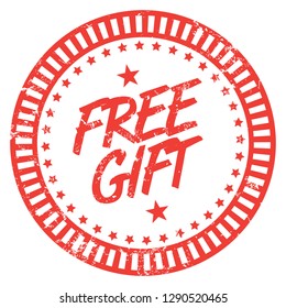 Free Gift. Red Stamp.