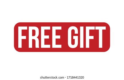 Free Gift Rubber Stamp Red Free Stock Vector (Royalty Free) 1718441302 ...