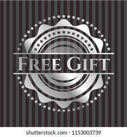 Free Gift silver shiny badge