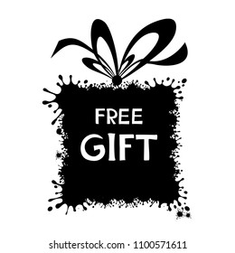 Free Gift. Vector Illustration