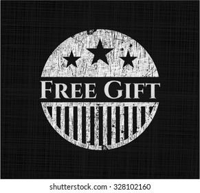 Free Gift written on a chalkboard