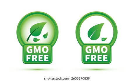 Free GMO icon set on white background