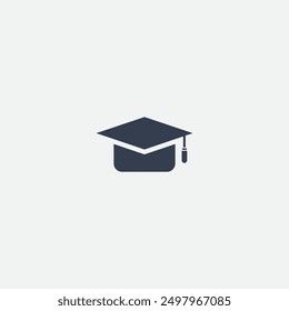 Free Graduation Hat App Icon Design Flat Vector Shape