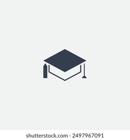 Gratis Sombrero de graduación App Icon Design Flat Vector Forma