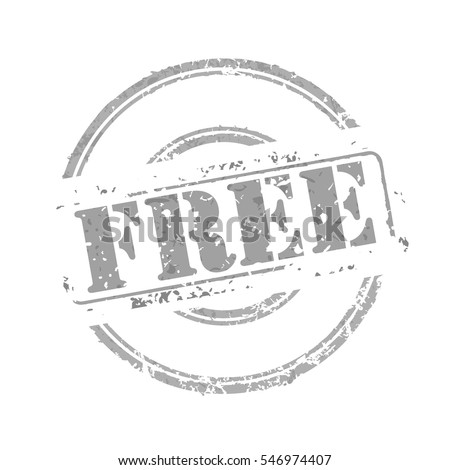 Free gray rubber stamp vector illustration