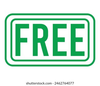 Free green rubber stamp vector illustration. Contains original brushes
