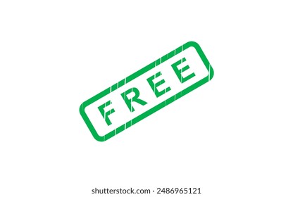 Free green stamp vector text