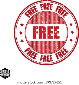 Free grunge stamp.Vector.