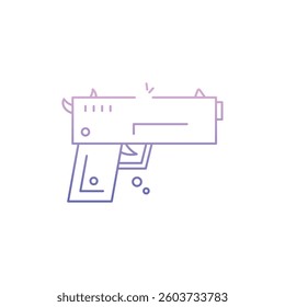Free Gun Icon vector stock illustration