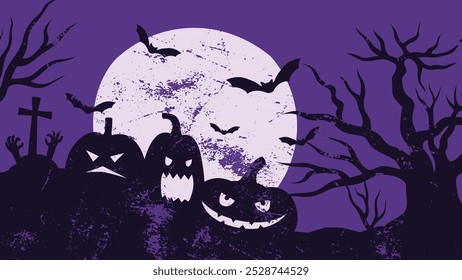 Kostenlose Halloween Hintergrund Tapete Illustration Selbst gemachte Arbeit nicht AI-gemacht