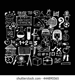 Free hand draw Business doodles Illustration design