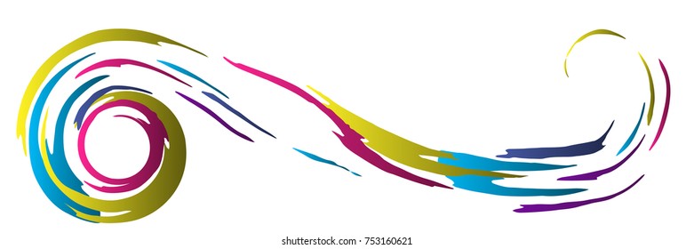 Free hand drawing. Colorful vector illustration. 