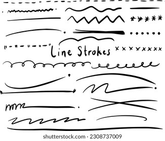Free hand drawing Line strokes