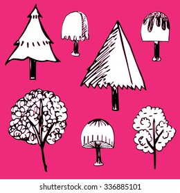 free hand drawing nature vector symbol