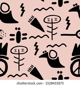 free hand drawing pattern seamless